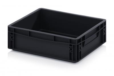 ESD Antistatic Euro Bin Containers - 40 x 30 x 12 cm (L x W x H) - 666 ESD EG 43/12 HG